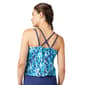 Womens Free Country Cascading Skin Blouson Tankini Swim Top - image 2