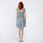 Juniors No Comment Blue Floral Ruffle Tiered A-Line Dress - image 3