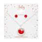 July Mini Birthstone Shaker Necklace & Earring Set - image 2