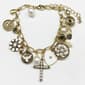 Ashley Antique Gold Charm Link Bracelet - image 1
