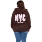 Juniors Plus Rebel Veil French Terry Puff Zip Hoodie - Dots - image 2