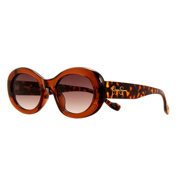Womens Jessica Simpson Sun 2 Tone Oval 4 Sunglasses - image 