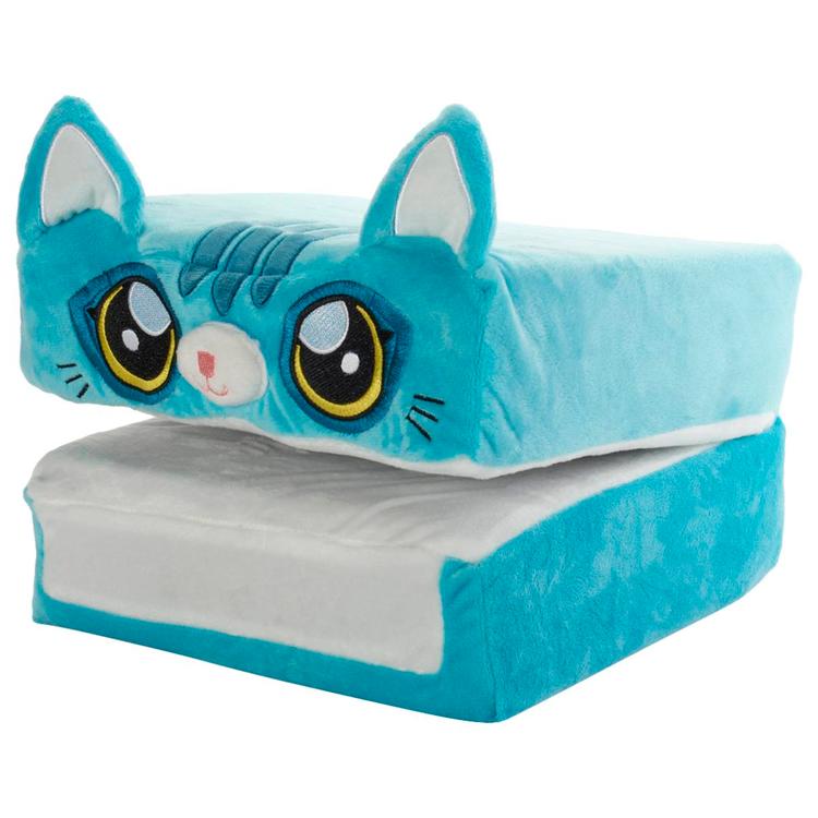 Kids Ontel Pillow Cube - Teal Cat