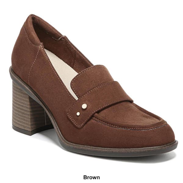 Womens Dr. Scholl's Rumors Block-Heeled Loafers