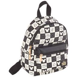 Womens Bioworld Mickey Mouse Checkered Mini Backpack