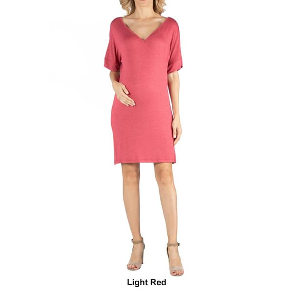 Womens 24/7 Comfort Apparel Maternity Sheath Dress