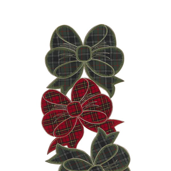 Avanti Plaid Bows 36in. Centerpiece