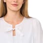 Womens Cece Elbow Dolman Sleeve Tie Front Blouse - image 3