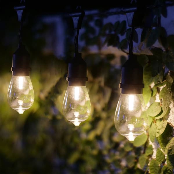 Alpine 10pc Vintage Edison Bulb String Lights w/ Timer & LEDs
