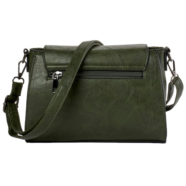 Sam & Hadley Whipstitch Stud Flap Crossbody