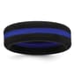 Mens Gentlemen''s Classics(tm) Black Silicone 7.5mm Wedding Band - image 1
