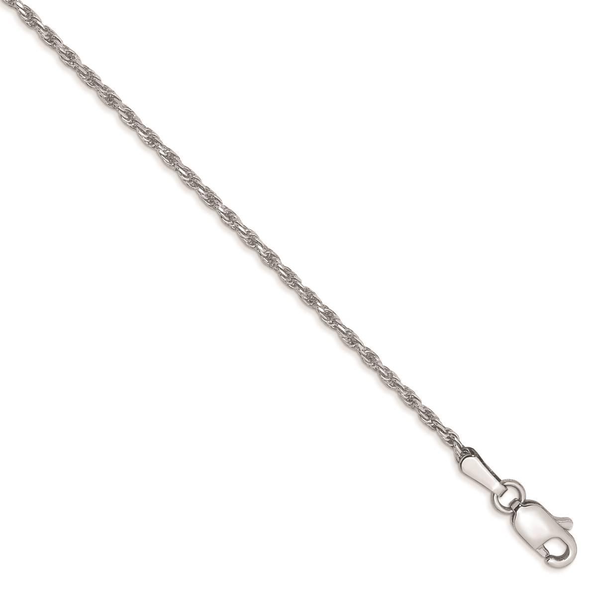 Gold Classics™ 10kt. White Gold 1.3mm 9in. Ankle Bracelet