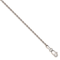 Gold Classics(tm) 10kt. White Gold 1.3mm 9in. Ankle Bracelet