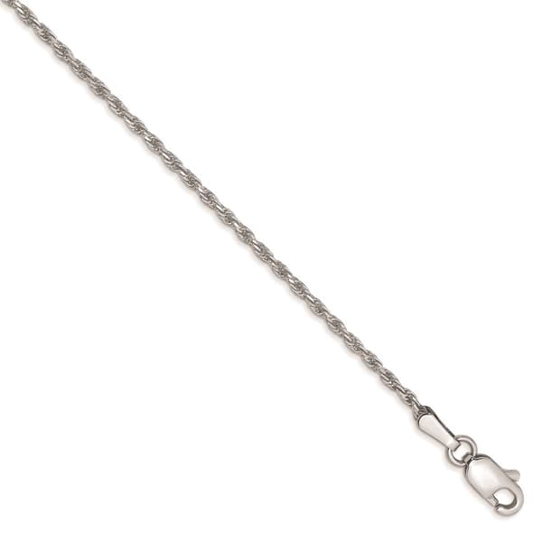 Gold Classics&#40;tm&#41; 10kt. White Gold 1.3mm 9in. Ankle Bracelet - image 