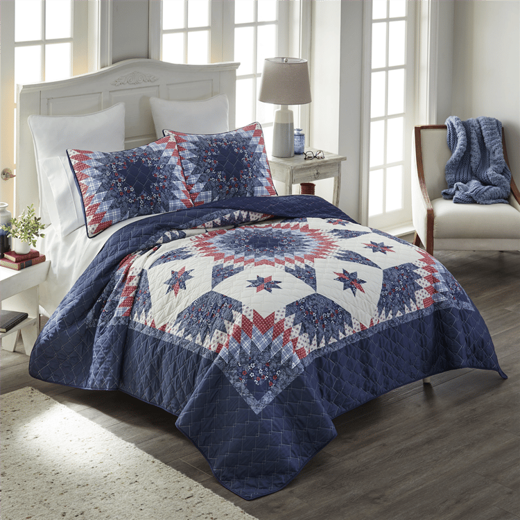 Donna Sharp Bluefield Star Quilt Set