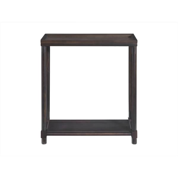 New Ridge Home Goods Harrison Side End Tables w/ Shelf - Espresso