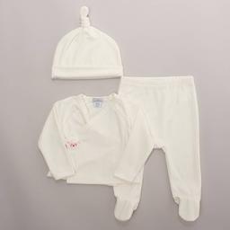 Baby Girl (NB-9M) Quiltex Lamb 3pc. Take Me Home Set