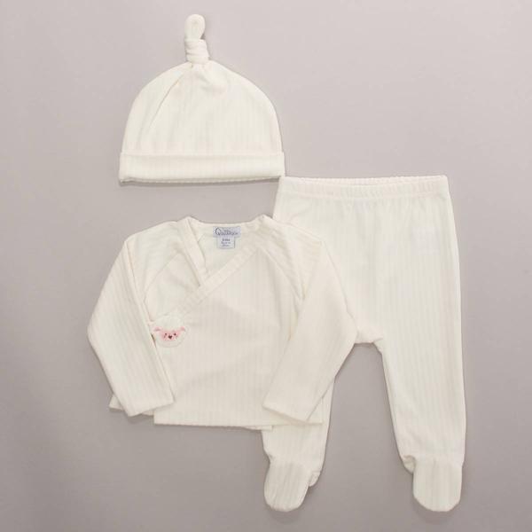 Baby Girl (NB-9M) Quiltex Lamb 3pc. Take Me Home Set - image 