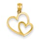 Gold Classics&#40;tm&#41; 14kt. Double Heart Pendant - image 1