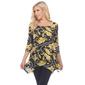 Womens White Mark Floral Chain Tunic  With Pockets - image 3