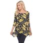 Womens White Mark Floral Chain Tunic  With Pockets - image 3