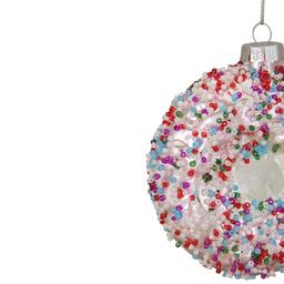 Northlight Seasonal 3.75in. Sprinkle Doughnut Christmas Ornament