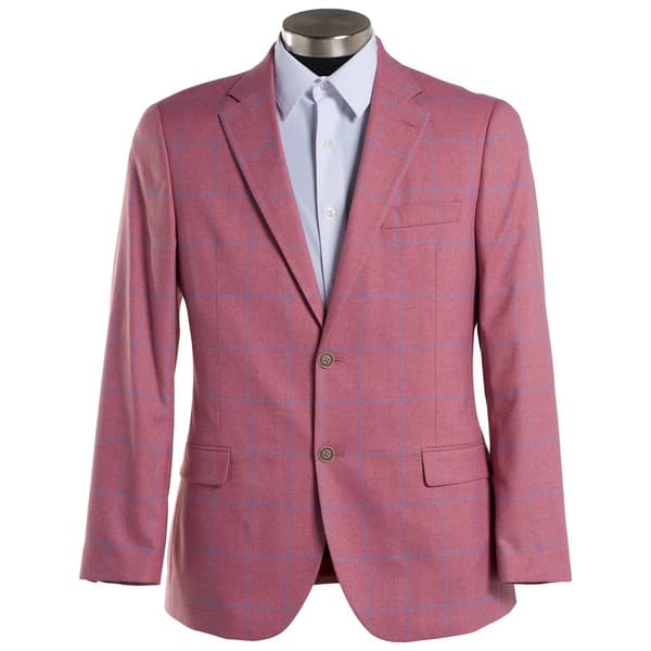 Mens Nautica Windowpane Sport Coat - Pink