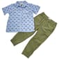 Toddler Boy Hunter Fish Button Down And Cargo Pants Set - image 1