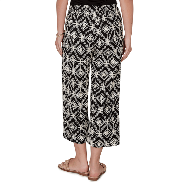 Plus Size Skye''s The Limit Terra Tropic Embroidery Wide Leg Pants