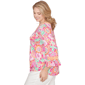 Plus Size Ruby Rd. Hothouse Florals Ruffle Sleeve Floral Blouse - image 4