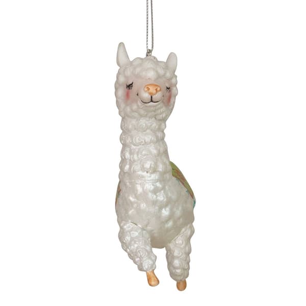Northlight Seasonal Glittered Jumping Llama Christmas Ornament