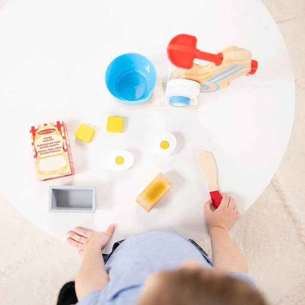 Melissa & Doug Wooden Make-a-Cake Mixer Set