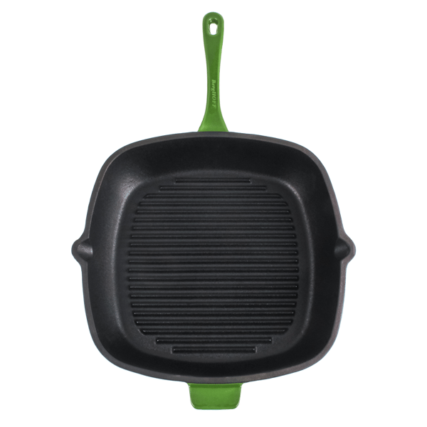 BergHOFF Neo 3pc. Cast Iron Grill Pan & Dutch Oven Cookware Set