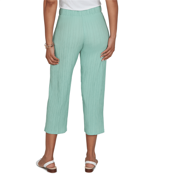 Petite Emaline Verde Grove II Pull On Wide Leg Capris