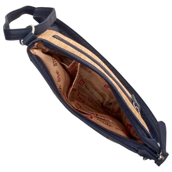 Stone Mountain Mariposa Blues Straw 4 Bagger Crossbody