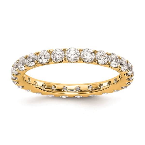 Pure Fire 14kt. Yellow Gold Lab Grown Diamond Eternity Band