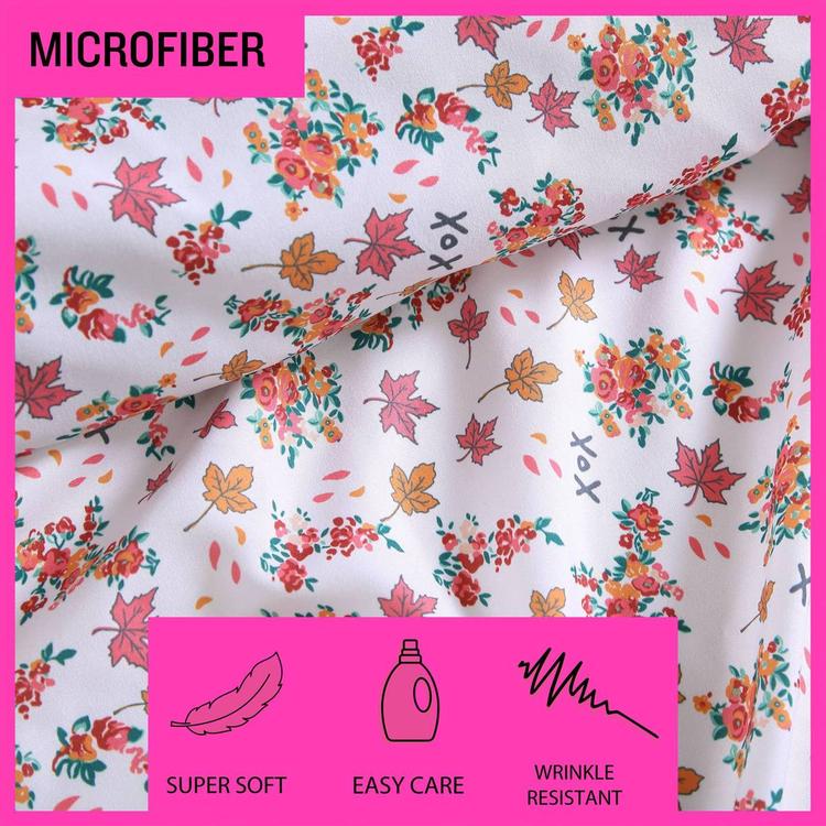 Betsey Johnson Fall Foliage Microfiber Sheet Set