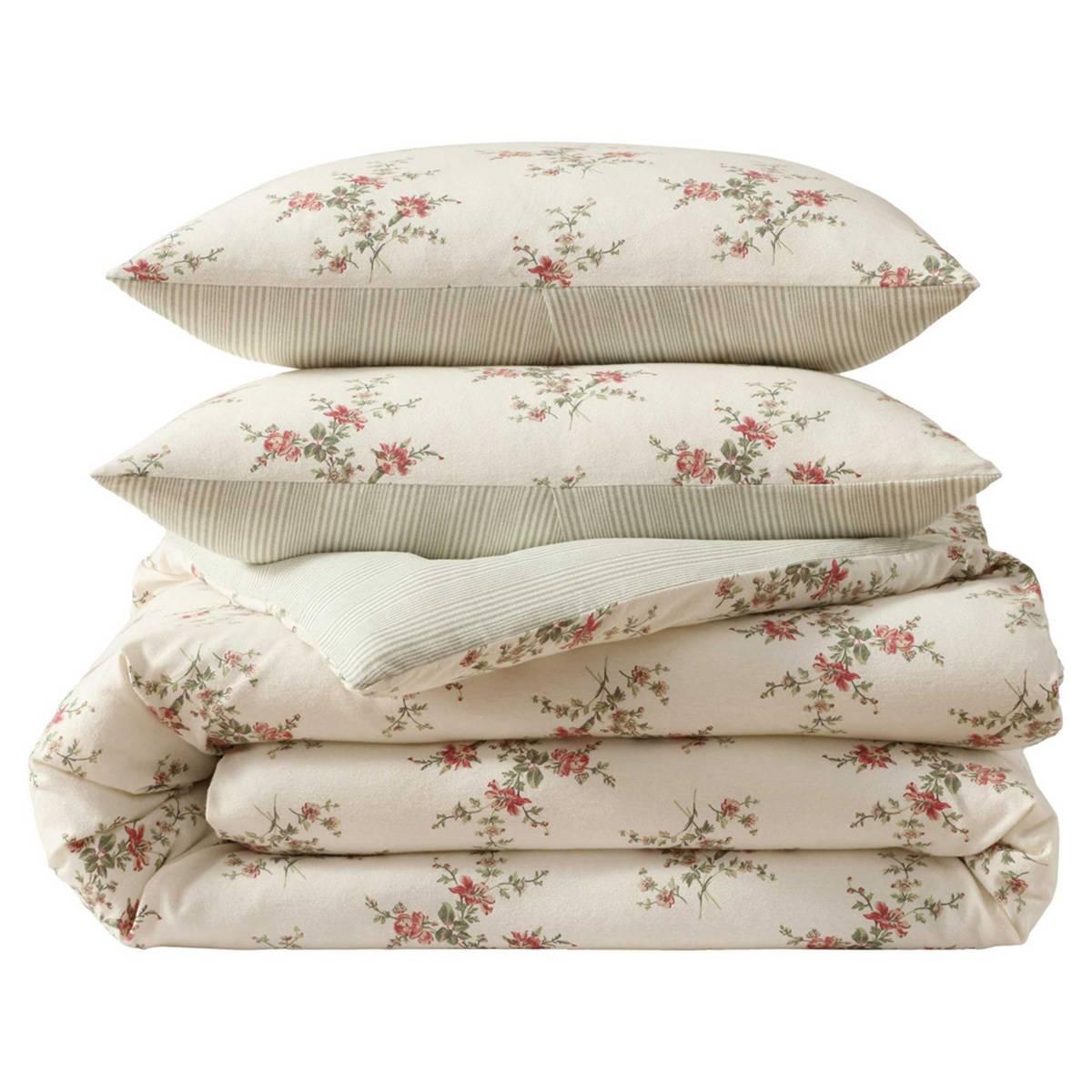 Laura Ashley Jessika Cotton Flannel Comforter Set
