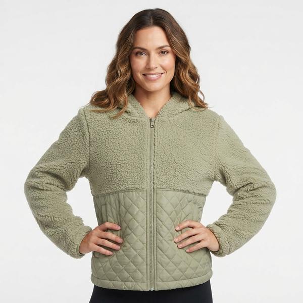 Womens Spyder Curly Sherpa Full-Zip Hoodie - image 
