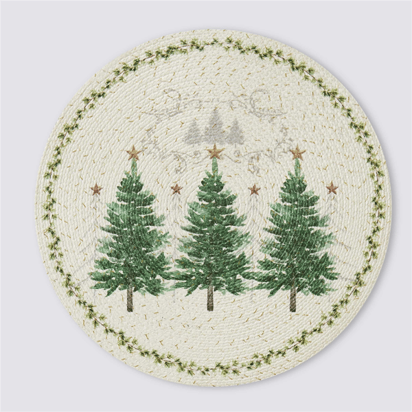 Avanti Avanti Linens Trees Round Placemats - Set of 4