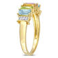 Gemstone Classics&#8482; 1 1/4ctw. Blue & Swiss White Topaz Ring - image 2