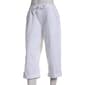 Womens Jordana Rose Rib-Knit Waist Capri Pants - image 1