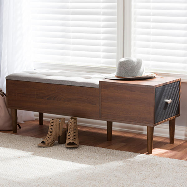 Baxton Studio Merrick Shoe Rack Cabinet Organizer - image 