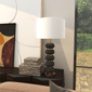 CosmoLiving by Cosmopolitan Contemporary Black Metal Table Lamp - image 5