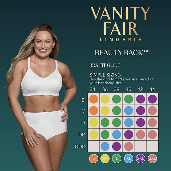 Womens Vanity Fair® Beauty Back Simple Wire-Free Bra 0072118
