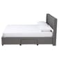 Baxton Studio Coronado Grey Fabric 3-Drawer Storage Platform Bed - image 4
