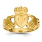 Gold Classics(tm) 14kt. Diamond Cut Claddagh Ring - image 1