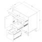 South Shore Flam Natural Walnut Multi-Function Secretary Desk - image 11