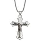 Mens Gentlemen's Classics(tm) Polished Steel Crucifix Necklace - image 1
