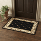 HomeRoots Brown Black & Ivory Floral Vines Accent Rug - image 1